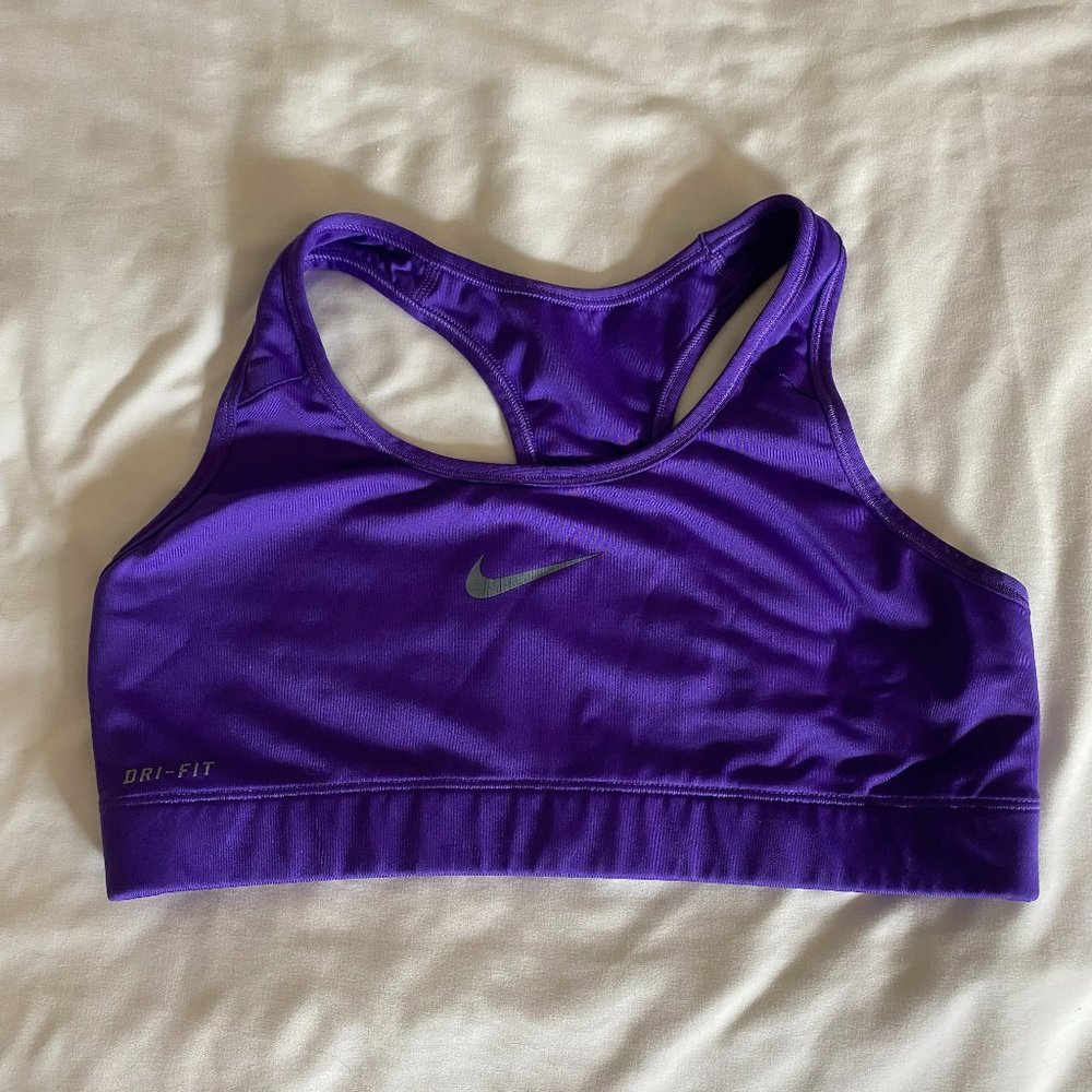 Nike Purple Sports Bra Size Small
